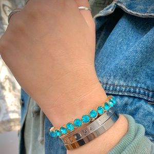 Blue stone bracelet